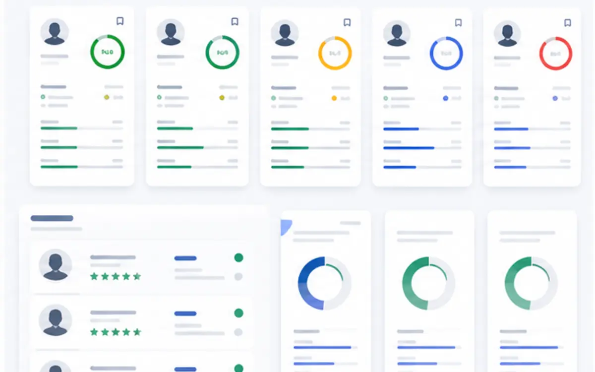 Multi-client candidate ranking board preview